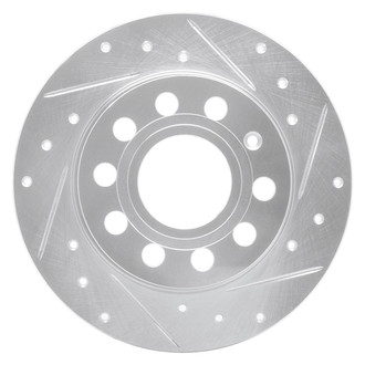R1 Concepts® - eLINE™ Drilled and Slotted 1-Piece Rear Passenger Side Brake Rotor
