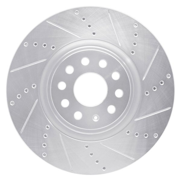 R1 Concepts® - eLINE™ Drilled and Slotted 1-Piece Front Brake Rotor