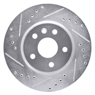 R1 Concepts® - eLINE™ Drilled and Slotted 1-Piece Front Driver Side Brake Rotor