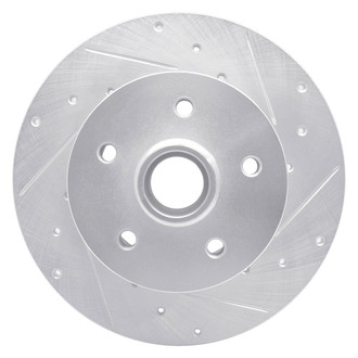 R1 Concepts® - eLINE™ Drilled and Slotted 1-Piece Front Passenger Side Brake Rotor