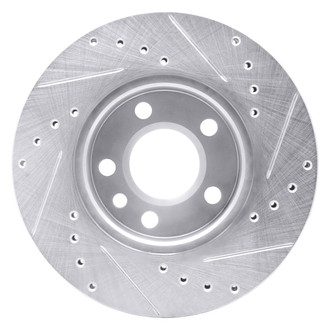 R1 Concepts® - eLINE™ Drilled and Slotted 1-Piece Front Driver Side Brake Rotor