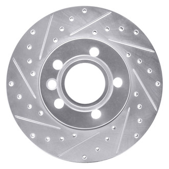 R1 Concepts® - eLINE™ Drilled and Slotted 1-Piece Front Driver Side Brake Rotor
