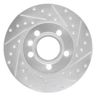 R1 Concepts® - eLINE™ Drilled and Slotted 1-Piece Front Passenger Side Brake Rotor