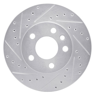 R1 Concepts® - eLINE™ Drilled and Slotted 1-Piece Front Driver Side Brake Rotor