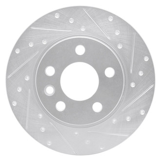 R1 Concepts® - eLINE™ Drilled and Slotted 1-Piece Rear Passenger Side Brake Rotor