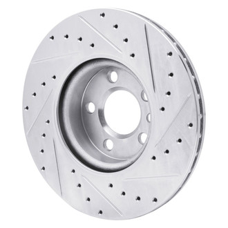 R1 Concepts® - eLINE™ Drilled and Slotted 1-Piece Front Driver Side Brake Rotor