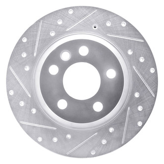 R1 Concepts® - eLINE™ Drilled and Slotted 1-Piece Rear Driver Side Brake Rotor