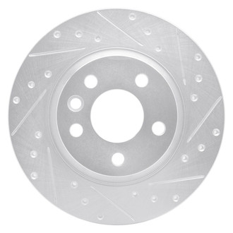 R1 Concepts® - eLINE™ Drilled and Slotted 1-Piece Rear Passenger Side Brake Rotor