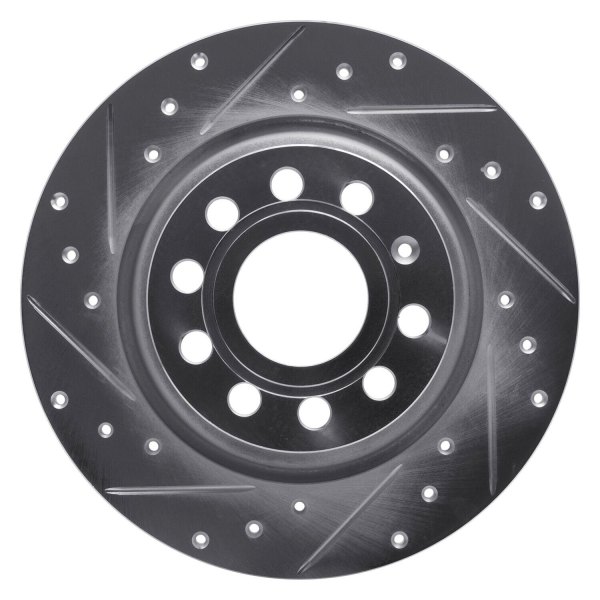 R1 Concepts® - eLINE™ Drilled and Slotted 1-Piece Rear Brake Rotor