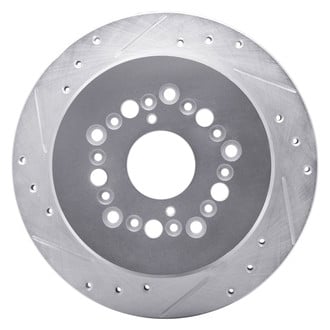 R1 Concepts® - eLINE™ Drilled and Slotted 1-Piece Rear Driver Side Brake Rotor