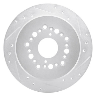 R1 Concepts® - eLINE™ Drilled and Slotted 1-Piece Rear Passenger Side Brake Rotor
