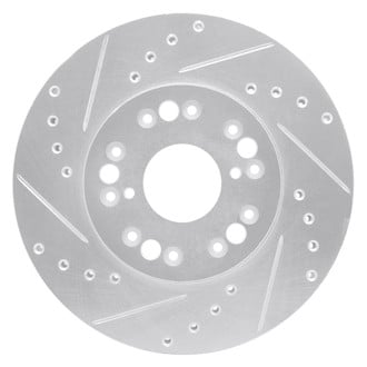 R1 Concepts® - eLINE™ Drilled and Slotted 1-Piece Front Driver Side Brake Rotor