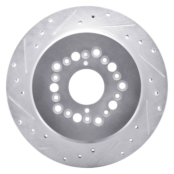 R1 Concepts® - eLINE™ Drilled and Slotted 1-Piece Rear Brake Rotor