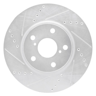 R1 Concepts® - eLINE™ Drilled and Slotted 1-Piece Front Passenger Side Brake Rotor