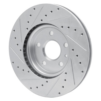 R1 Concepts® - eLINE™ Drilled and Slotted 1-Piece Rear Passenger Side Brake Rotor