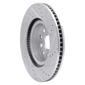 R1 Concepts® - eLINE™ Drilled and Slotted 1-Piece Front Driver Side Brake Rotor