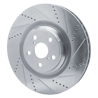 R1 Concepts® - eLINE™ Drilled and Slotted 1-Piece Front Driver Side Brake Rotor