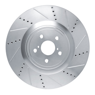 R1 Concepts® - eLINE™ Drilled and Slotted 1-Piece Front Passenger Side Brake Rotor