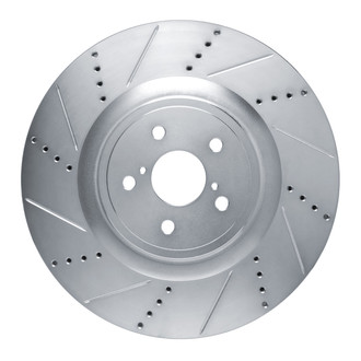 R1 Concepts® - eLINE™ Drilled and Slotted 1-Piece Front Driver Side Brake Rotor