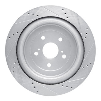 R1 Concepts® - eLINE™ Drilled and Slotted 1-Piece Rear Driver Side Brake Rotor