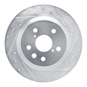 R1 Concepts® - eLINE™ Drilled and Slotted 1-Piece Rear Passenger Side Brake Rotor