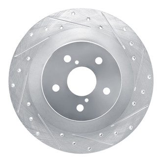 R1 Concepts® - eLINE™ Drilled and Slotted 1-Piece Rear Passenger Side Brake Rotor