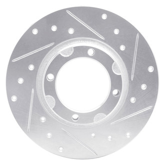 R1 Concepts® - eLINE™ Drilled and Slotted 1-Piece Front Passenger Side Brake Rotor