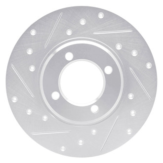 R1 Concepts® - eLINE™ Drilled and Slotted 1-Piece Front Driver Side Brake Rotor