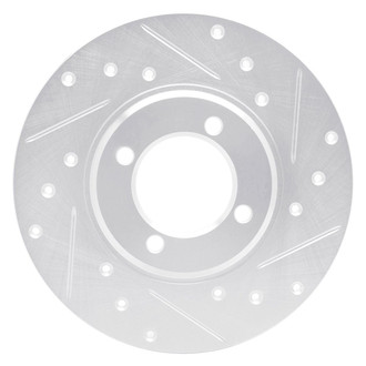 R1 Concepts® - eLINE™ Drilled and Slotted 1-Piece Front Passenger Side Brake Rotor