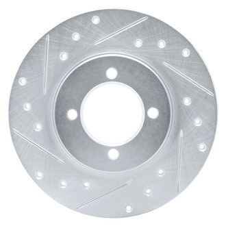 R1 Concepts® - eLINE™ Drilled and Slotted 1-Piece Front Driver Side Brake Rotor