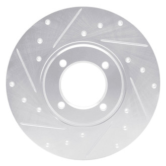 R1 Concepts® - eLINE™ Drilled and Slotted 1-Piece Front Driver Side Brake Rotor