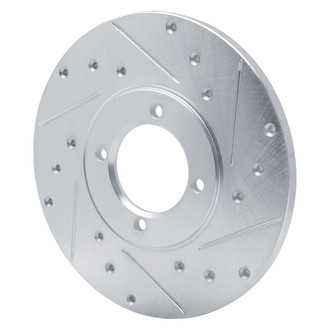 R1 Concepts® - eLINE™ Drilled and Slotted 1-Piece Front Passenger Side Brake Rotor