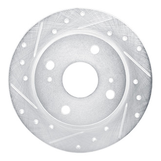 R1 Concepts® - eLINE™ Drilled and Slotted 1-Piece Rear Driver Side Brake Rotor