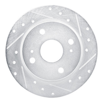 R1 Concepts® - eLINE™ Drilled and Slotted 1-Piece Rear Passenger Side Brake Rotor