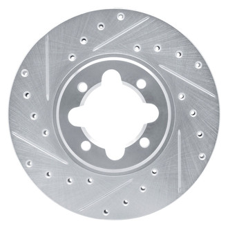 R1 Concepts® - eLINE™ Drilled and Slotted 1-Piece Front Driver Side Brake Rotor