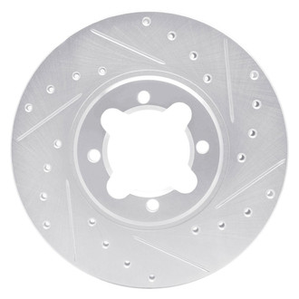 R1 Concepts® - eLINE™ Drilled and Slotted 1-Piece Front Passenger Side Brake Rotor