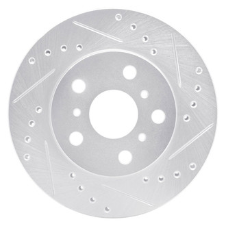 R1 Concepts® - eLINE™ Drilled and Slotted 1-Piece Front Passenger Side Brake Rotor
