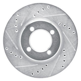 R1 Concepts® - eLINE™ Drilled and Slotted 1-Piece Front Driver Side Brake Rotor