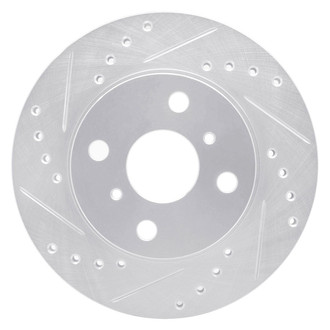 R1 Concepts® - eLINE™ Drilled and Slotted 1-Piece Front Driver Side Brake Rotor