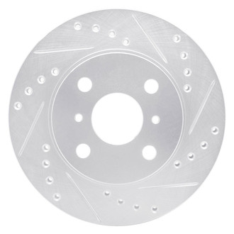 R1 Concepts® - eLINE™ Drilled and Slotted 1-Piece Front Passenger Side Brake Rotor
