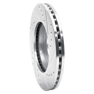 R1 Concepts® - eLINE™ Drilled and Slotted 1-Piece Front Driver Side Brake Rotor