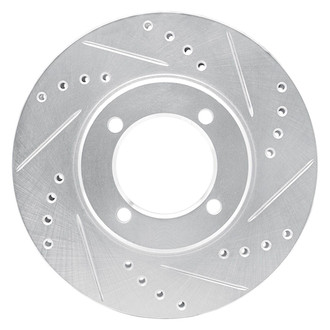 R1 Concepts® - eLINE™ Drilled and Slotted 1-Piece Front Passenger Side Brake Rotor