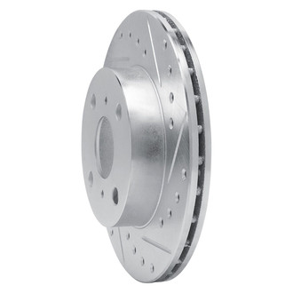R1 Concepts® - eLINE™ Drilled and Slotted 1-Piece Front Passenger Side Brake Rotor