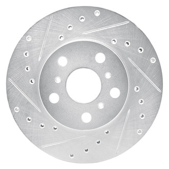 R1 Concepts® - eLINE™ Drilled and Slotted 1-Piece Front Driver Side Brake Rotor
