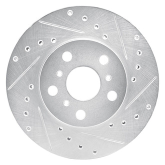 R1 Concepts® - eLINE™ Drilled and Slotted 1-Piece Front Passenger Side Brake Rotor