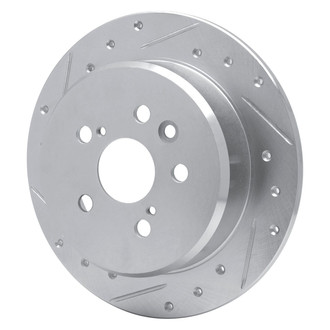 R1 Concepts® - eLINE™ Drilled and Slotted 1-Piece Rear Driver Side Brake Rotor