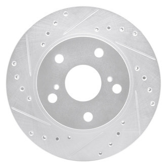 R1 Concepts® - eLINE™ Drilled and Slotted 1-Piece Front Driver Side Brake Rotor