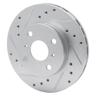 R1 Concepts® - eLINE™ Drilled and Slotted 1-Piece Front Driver Side Brake Rotor