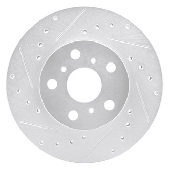 R1 Concepts® - eLINE™ Drilled and Slotted 1-Piece Front Driver Side Brake Rotor