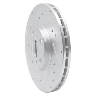 R1 Concepts® - eLINE™ Drilled and Slotted 1-Piece Front Driver Side Brake Rotor
